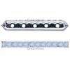 SWAROVSKI 77725 Rondelle Spacer Bars 4 Hole Air Blue Opal/Gold